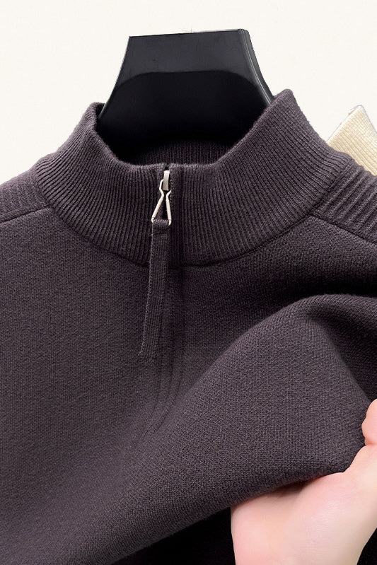 MONSEN Suitory AW Mock-Neck Sweater in Performance Blend front view
