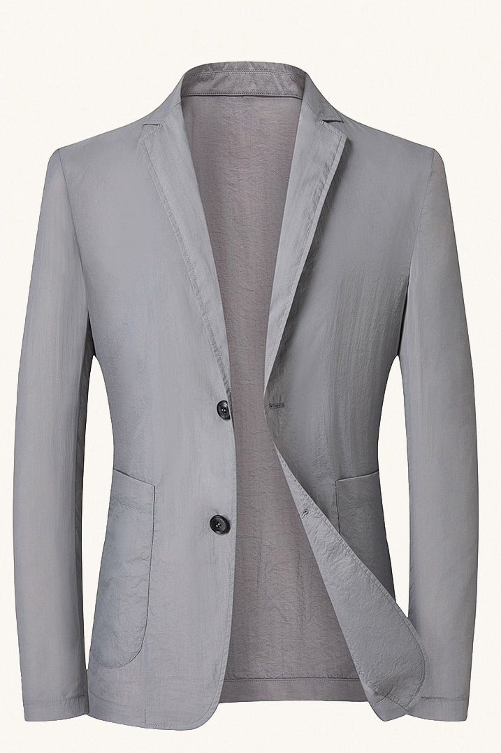 MONSEN Suitory Lightweight Ice-Silk Sun-Care Blazer in Silk Blend product image