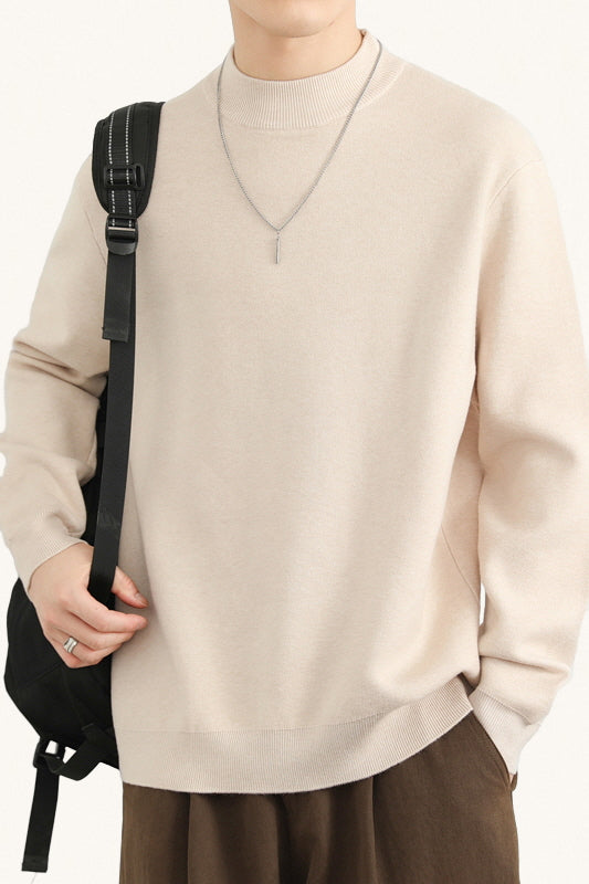 MONSEN Suitory Fleece-Lined Mock-Neck Sweater product image