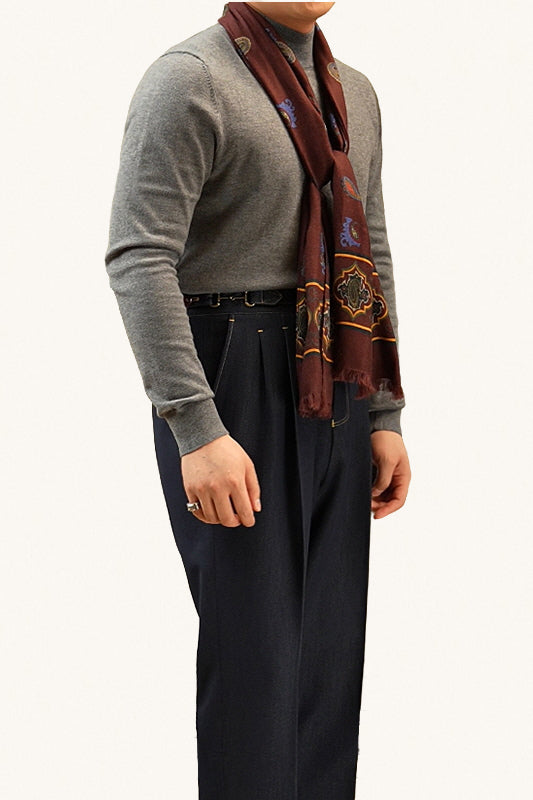 MONSEN Suitory Half-Mock Knit Sweater in Wool product image