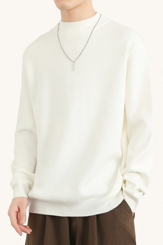 MONSEN Suitory Fleece-Lined Mock-Neck Sweater product image