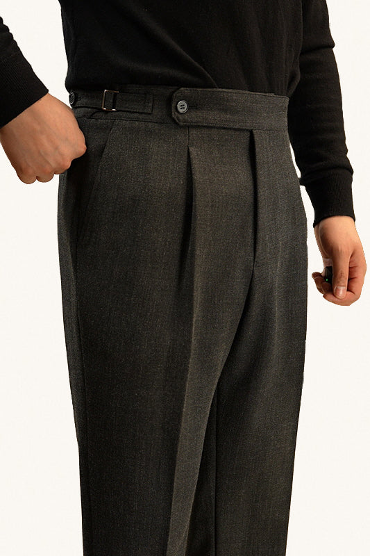 MONSEN Suitory High-Waist Straight Trousers in Performance Blend product image