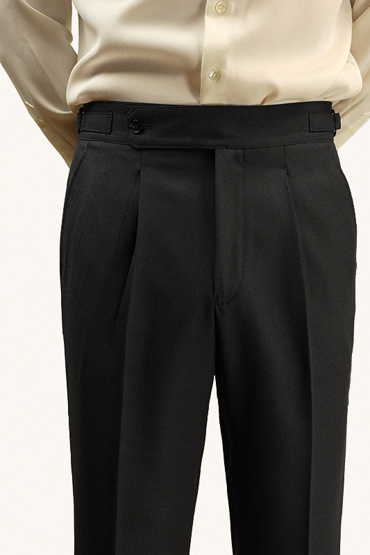 MONSEN Suitory Wrinkle-Resistant High-Waist Trousers in Linen product image