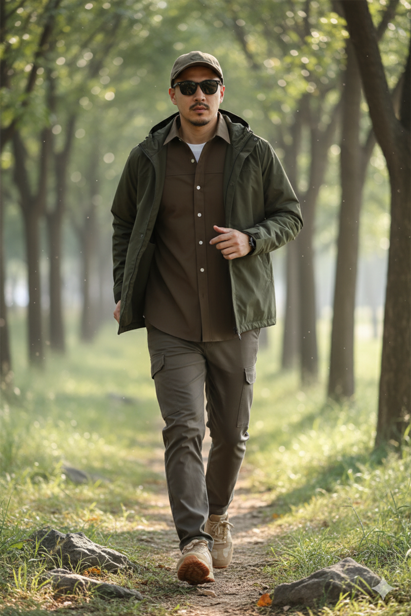 MONSEN Suitory Enzyme-Washed Utility Shirt in Performance Blend product image