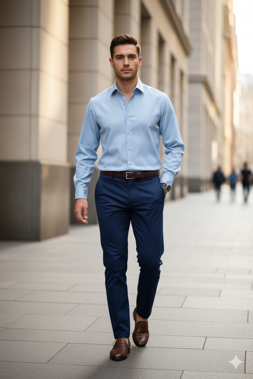 MONSEN Suitory Easy-Care Cotton-Feel Shirt product image