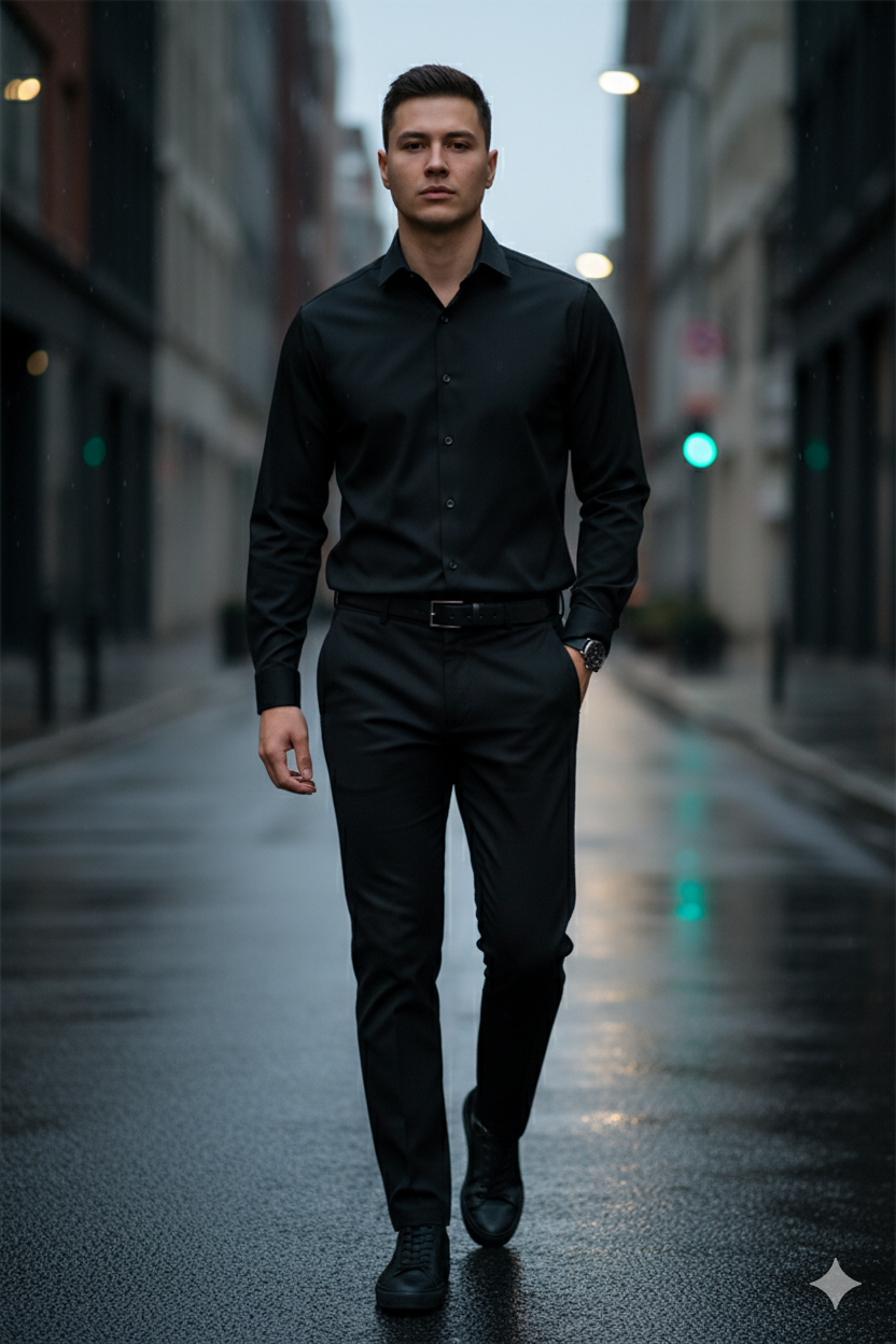 MONSEN Suitory Easy-Care Cotton-Feel Shirt product image