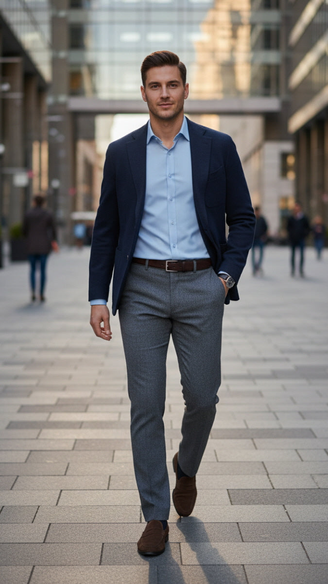 MONSEN Suitory Non-Iron Fleece-Lined Stretch Shirt product image