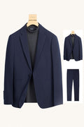 MONSEN Suitory K-Style Slim-Fit Suit in Performance Blend front view