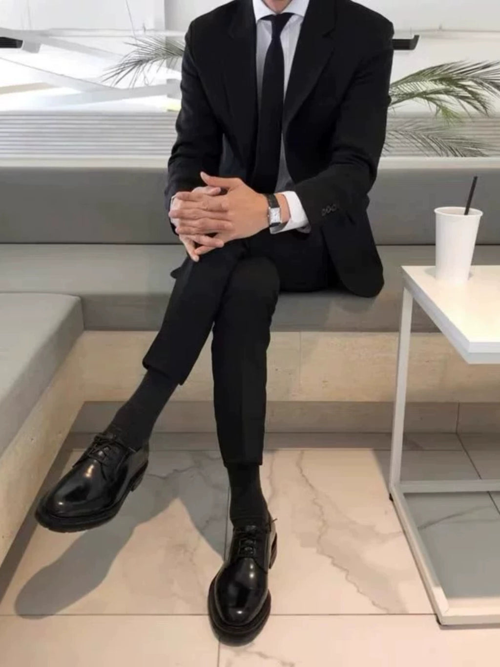 MONSEN Suitory Black Slim-Fit Suit product image