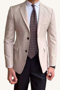 MONSEN Suitory British Casual Slim Fit Blazer in Performance Blend front view