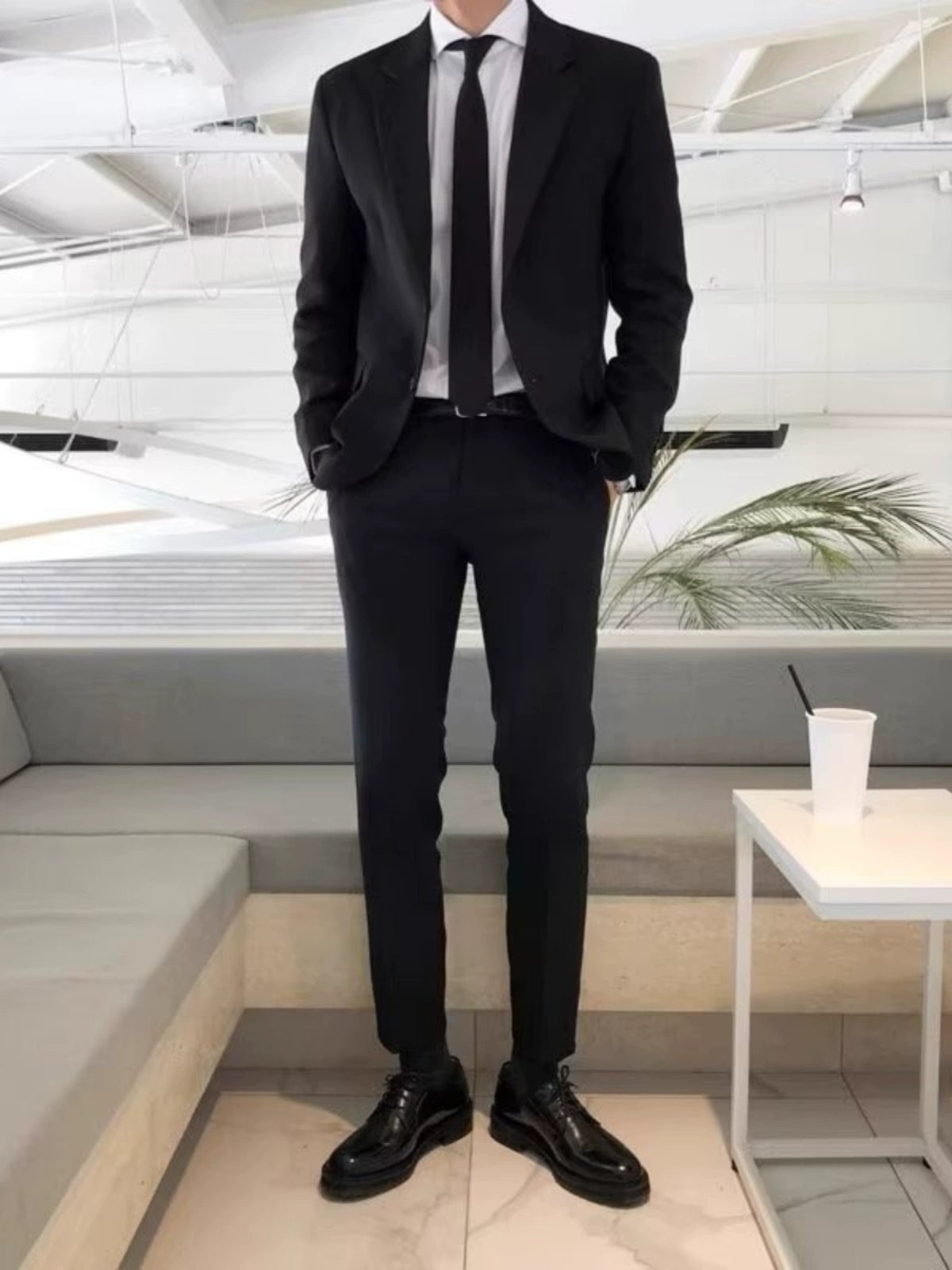 MONSEN Suitory Black Slim-Fit Suit product image