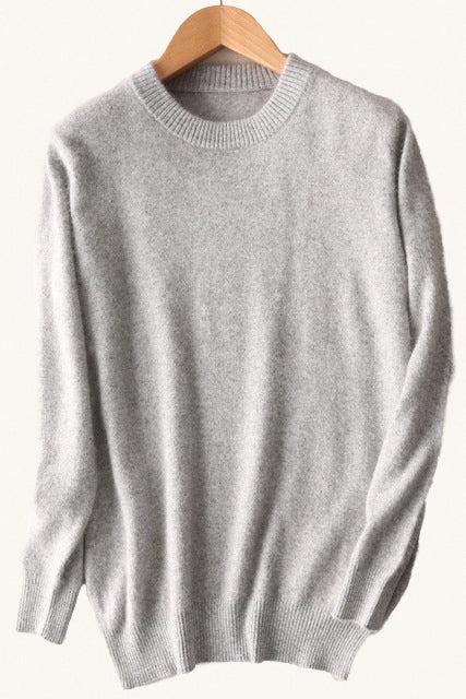 MONSEN Suitory Cashmere Crewneck Sweater1 front view
