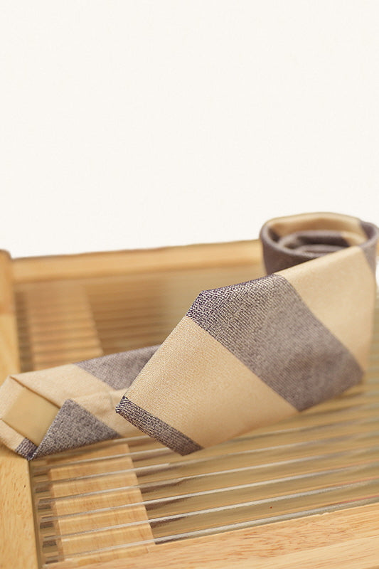 MONSEN Suitory Stripe Tie | Business & Wedding in Performance Blend front view