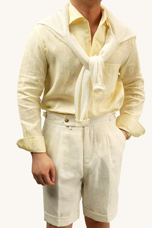 MONSEN Suitory 100% Linen Relaxed Shirt product image