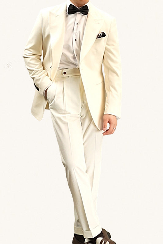 MONSEN Suitory Non-Iron Two-Button Blazer in Performance Blend front view