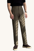 MONSEN Suitory Solid-Color Straight Pants in Performance Blend front view