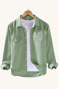 MONSEN Suitory Heavyweight Cotton Twill Work Shirt front view
