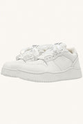MONSEN Suitory Breathable Height-Boost Sneakers in Linen front view