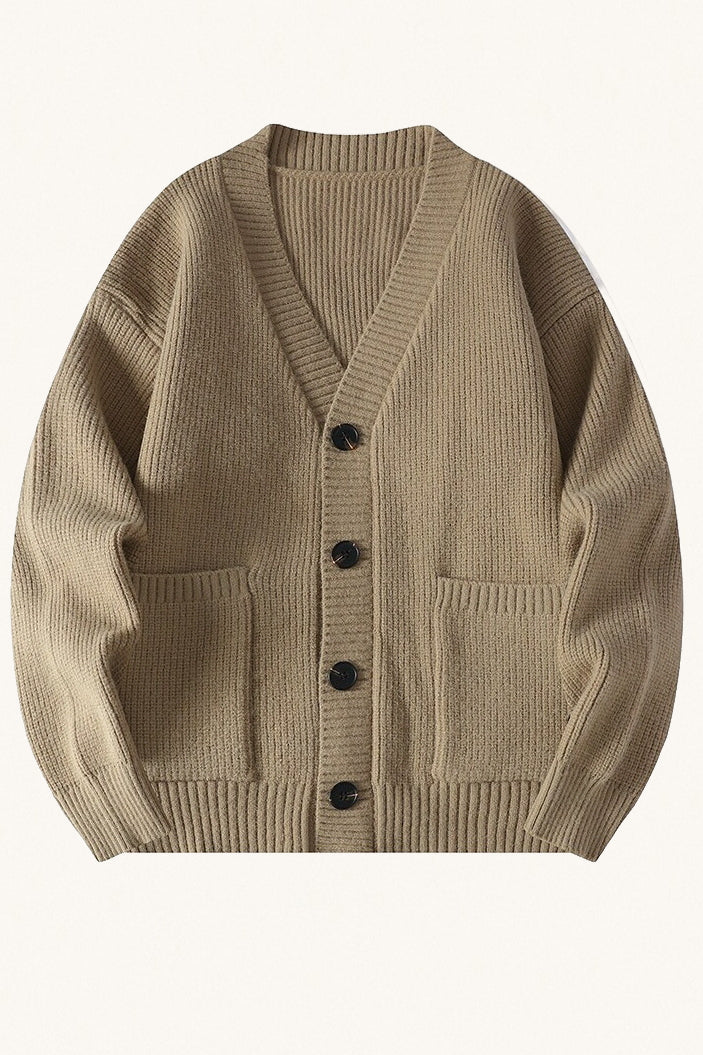 MONSEN Suitory Lightweight V-Neck Knit Cardigan in Performance Blend product image