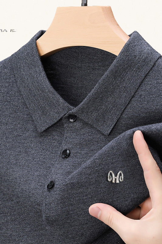 MONSEN Suitory AW Polo Knit in Performance Blend front view