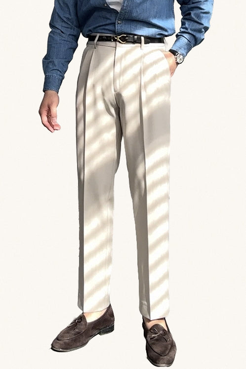 MONSEN Suitory Non-Iron Trousers in Performance Blend front view
