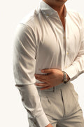 MONSEN Suitory Non-Iron One-Piece Collar Shirt in Performance Blend front view
