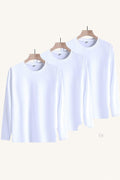 MONSEN Suitory 3-Pack Long-Staple Cotton Crewneck T-Shirt front view