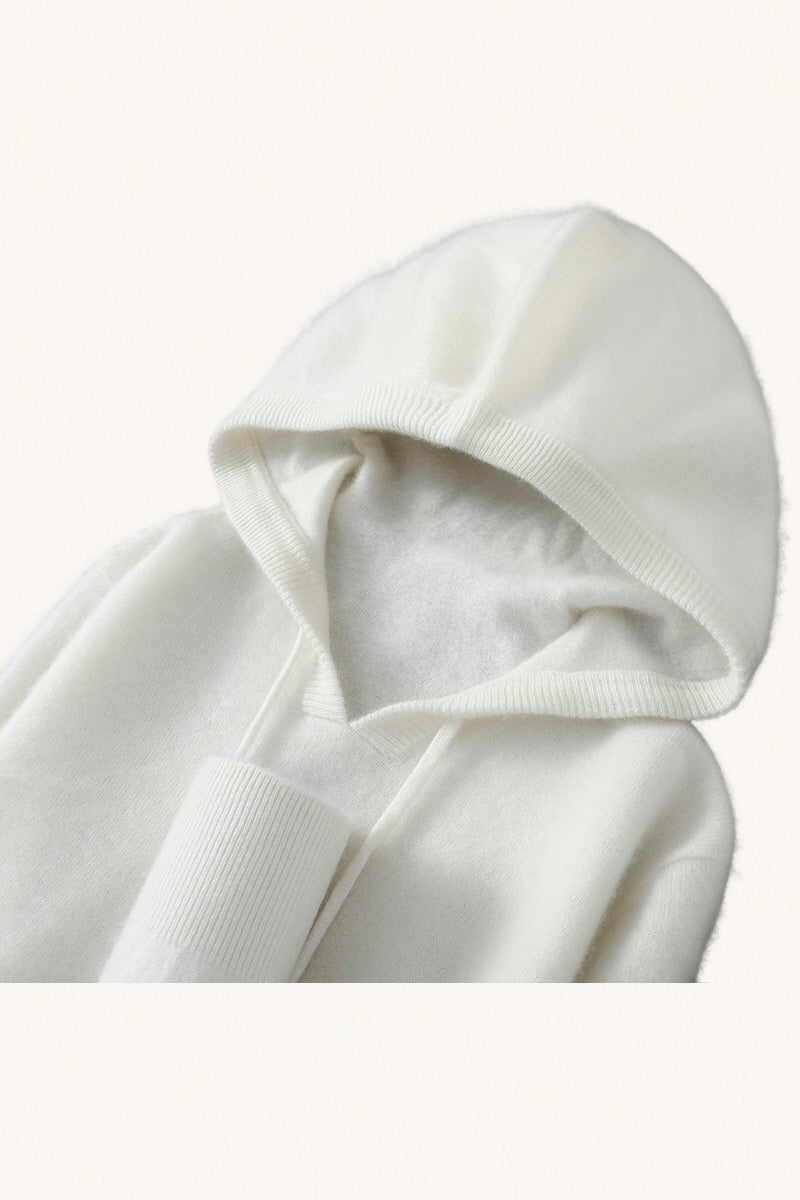 MONSEN Suitory AW 100% Wool Knit Hoodie front view