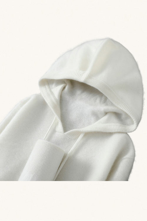 MONSEN Suitory AW 100% Wool Knit Hoodie front view