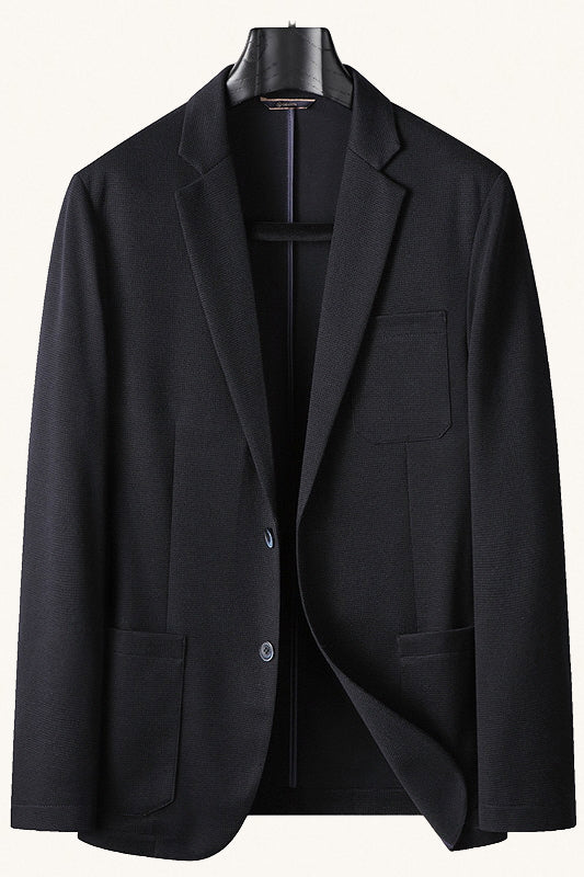 MONSEN Suitory Old-Money Inspired Wool Blazer front view