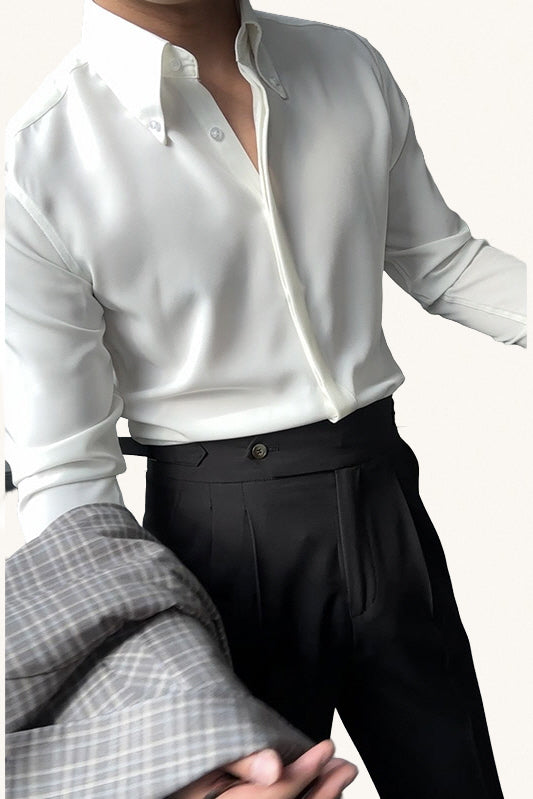MONSEN Suitory Non-Iron Commuter Shirt in Performance Blend front view