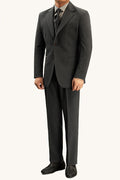 MONSEN Suitory Neapolitan Wrinkle-Resistant Suit in Performance Blend front view