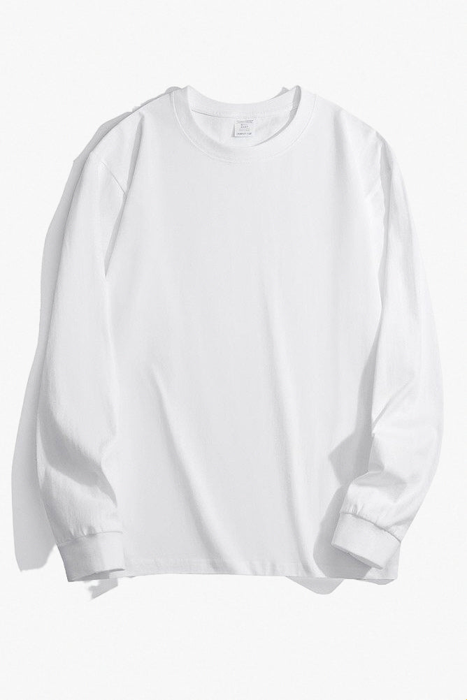 MONSEN Suitory Heavyweight Cotton Long Sleeve Tee front view