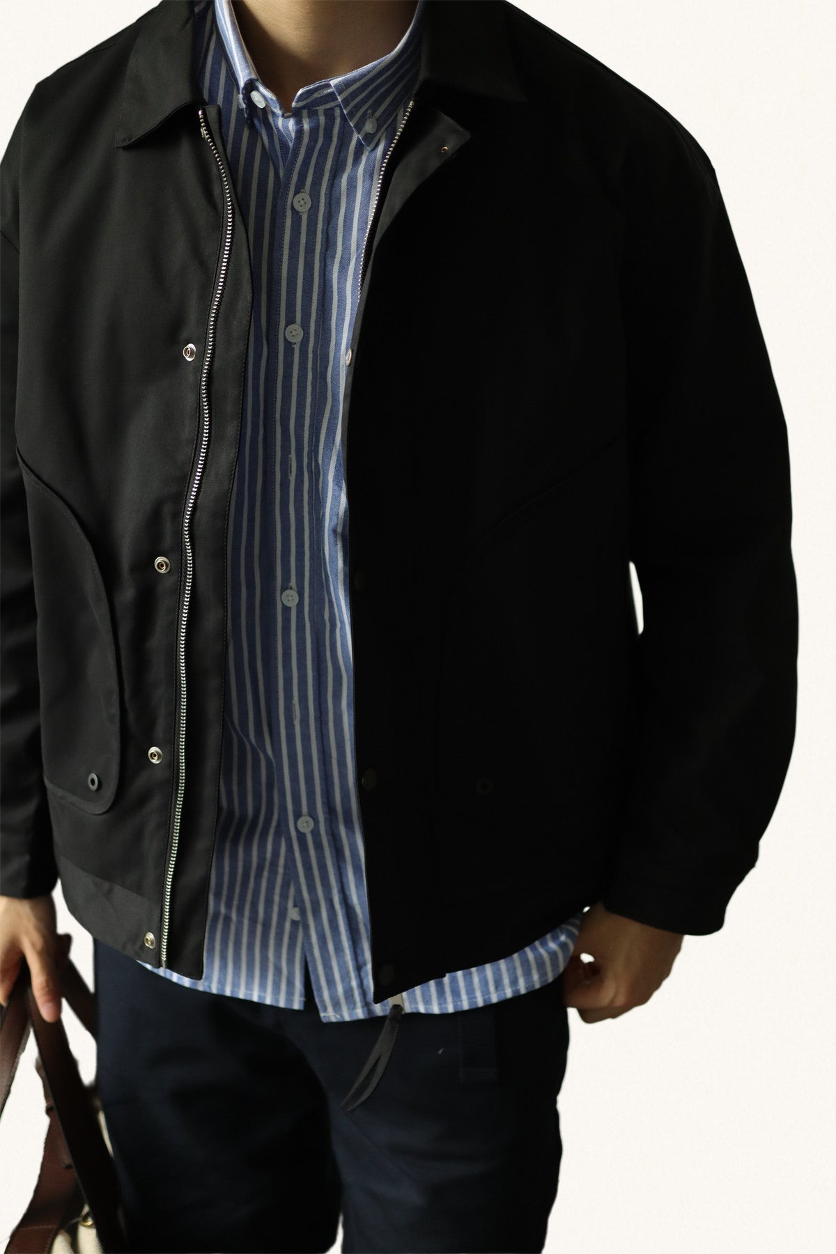 MONSEN Suitory Workwear Pocket Padded Coach Jacket in Cotton product image