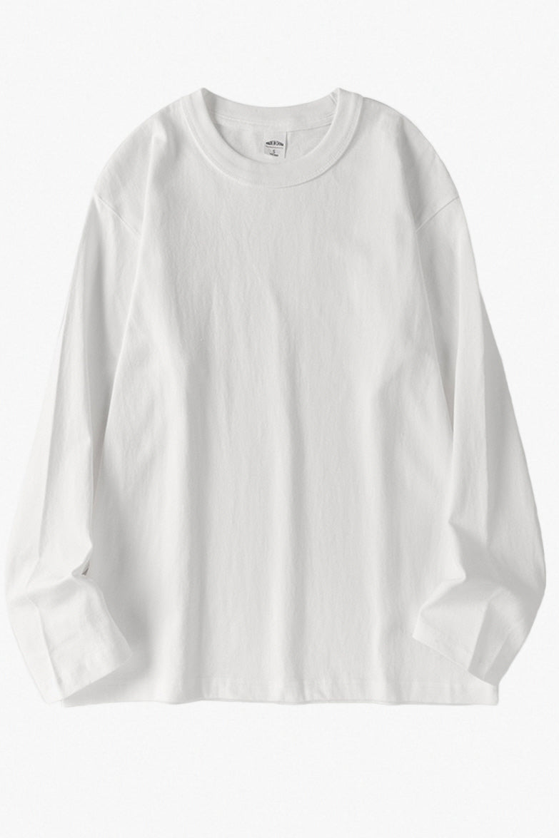 MONSEN Suitory Cotton Long Sleeve T-Shirt | Unisex front view