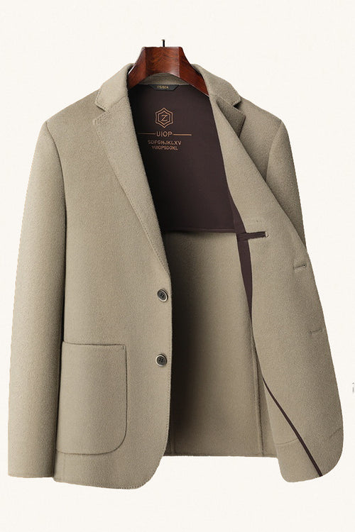 MONSEN Suitory 100% Wool Double-Faced Coat front view