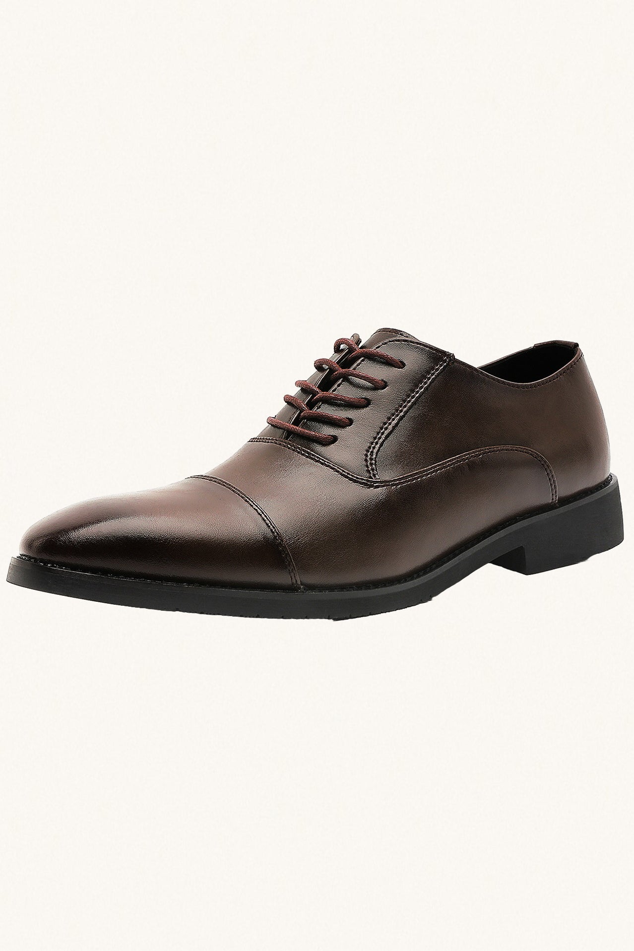 MONSEN Suitory Three-Piece Toe Oxford/Derby Shoes in Leather product image