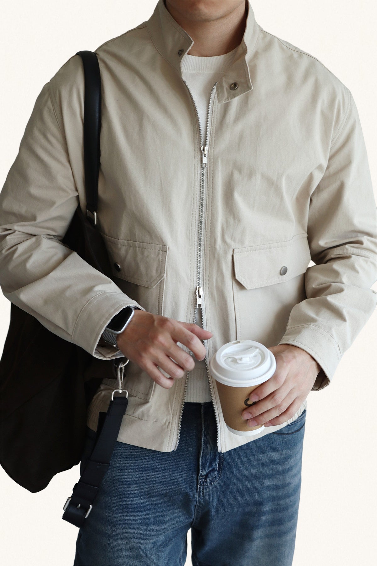 MONSEN Suitory G9 Harrington Washed Cotton Jacket product image