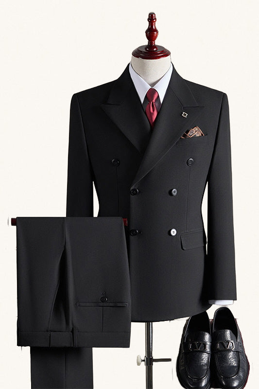 MONSEN Suitory A Refined Double-Breasted Suit in Performance Blend product image