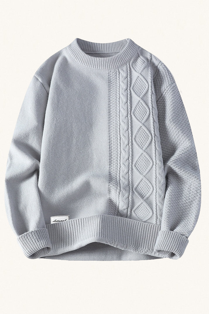 MONSEN Suitory Lazy-Slim Cable Sweater in Performance Blend product image
