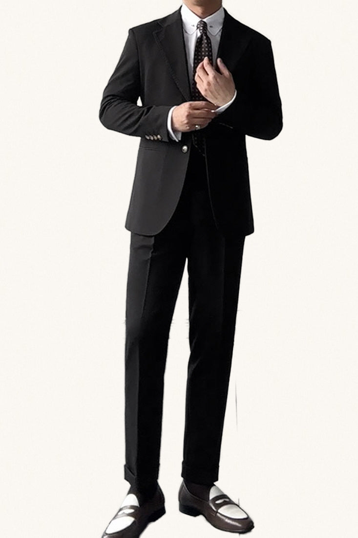 MONSEN Suitory Neapolitan Slim Suit (Single-Breasted) in Performance Blend product image