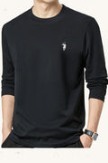 MONSEN Suitory 100% Cotton Crewneck T-Shirt front view