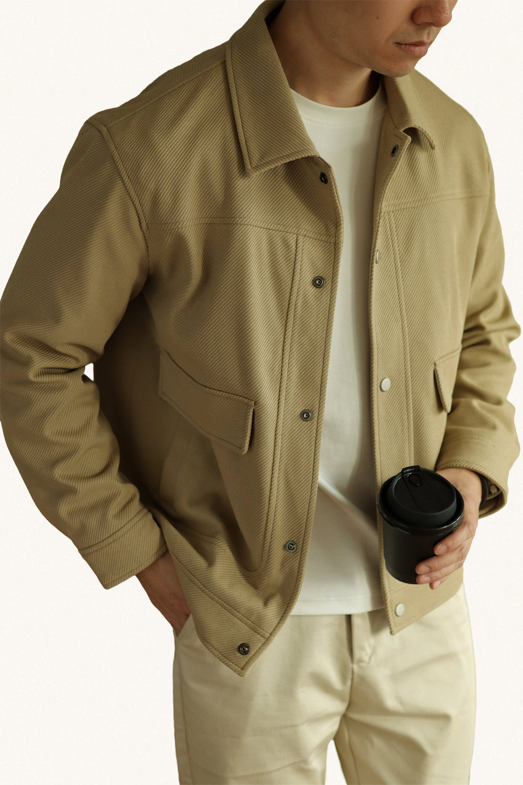 MONSEN Suitory Textured Twill Pocket Work Jacket product image