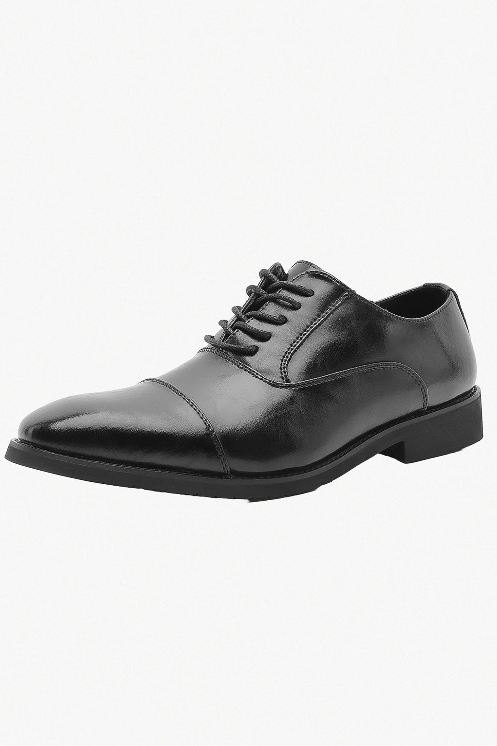 MONSEN Suitory Three-Piece Toe Oxford/Derby Shoes in Leather front view