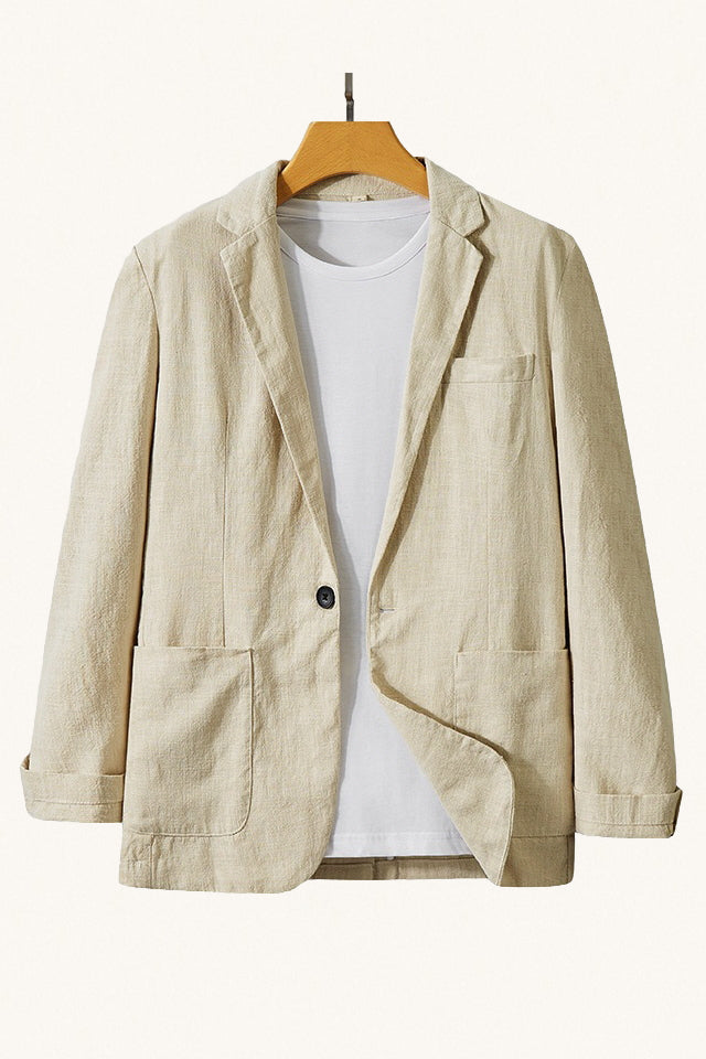 MONSEN Suitory Japanese Style linen-Cotton Suit Jacket product image