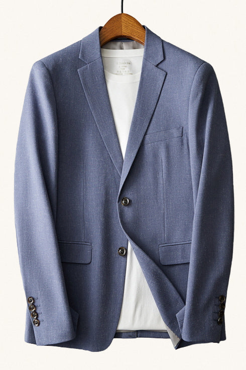 MONSEN Suitory Venom Linen-Blend Slim Blazer product image