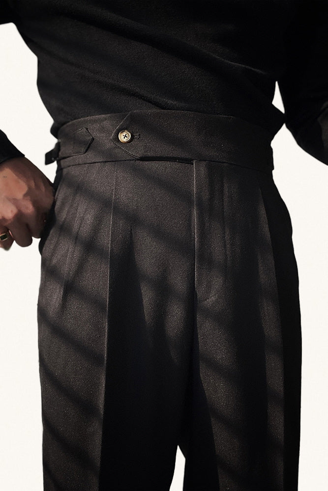 MONSEN Suitory Neapolitan High-Waisted Trousers in Performance Blend product image