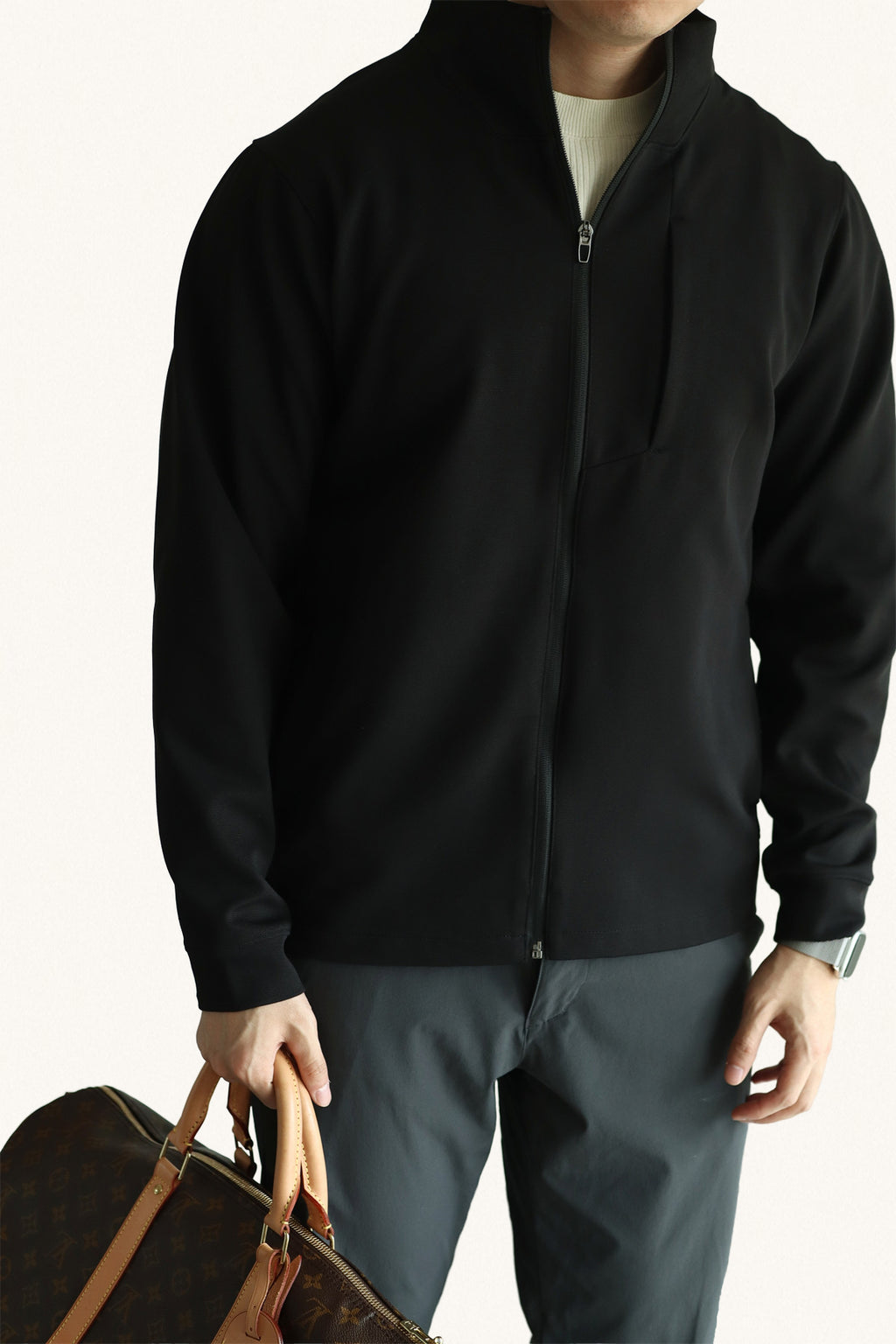 MONSEN Suitory 4-Way Stretch Stand-Collar Outerwear Jacket in Performance Blend product image