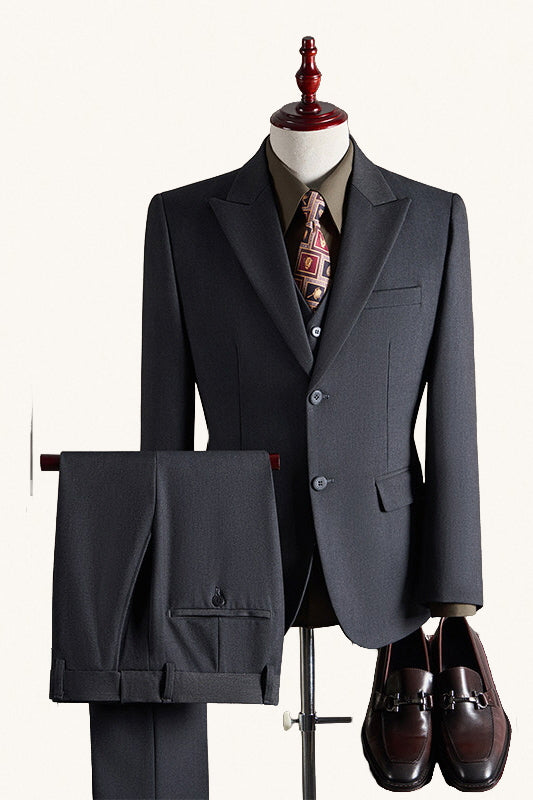 MONSEN Suitory Wool Slim-Fit Suit front view