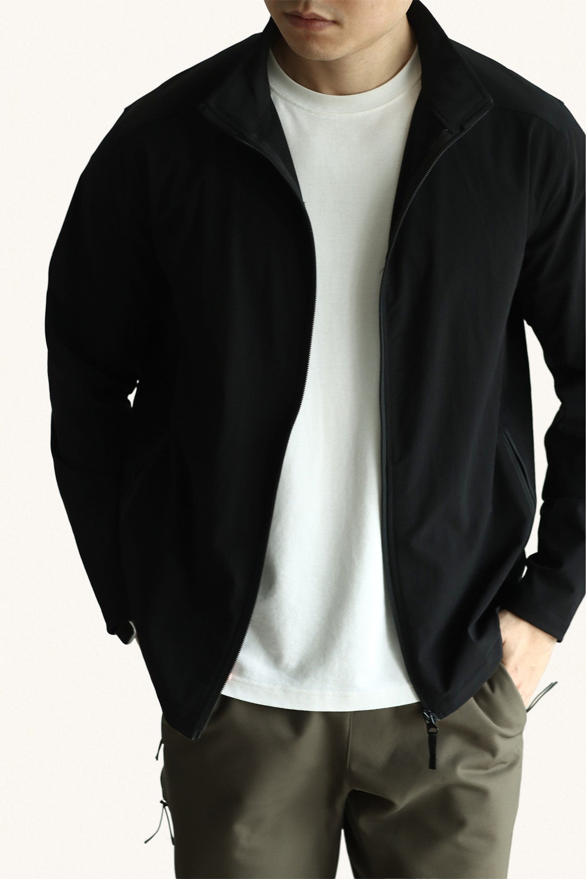 MONSEN Suitory Woven Quick-Dry 4-Way Stretch Outerwear Jacket in Denim product image